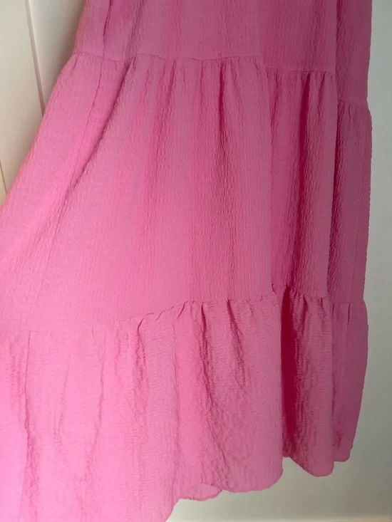 Lulu's Hot Pink Tiered Maxi Dress with Tie Straps - Picture 8 of 16
